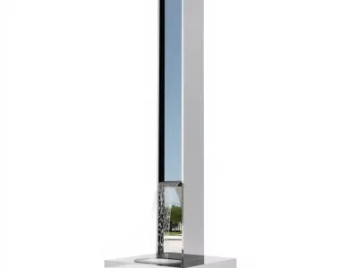 Sleek Waterfall Tower model pack Low-poly 3D model