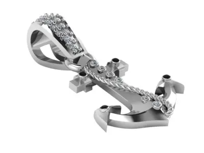 anchor pendant 3D print model