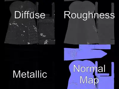 Black Marble Obelisk model pack Low-poly 3D model