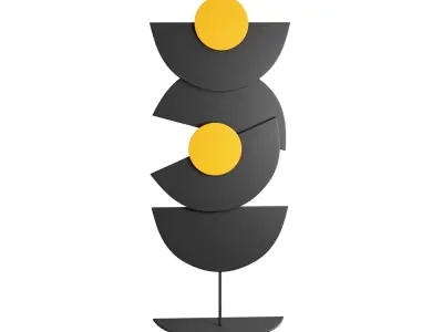 Half Decorative Object 3D model