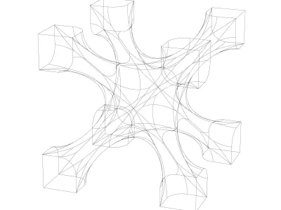 Lattice Structures of Skeletal I-WP 3D print model