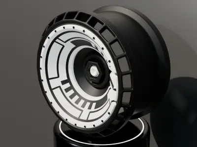 Battle Wheels - Game Ready 3D model