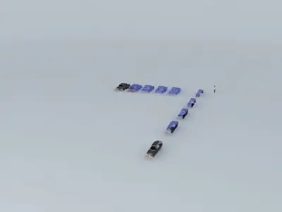 Fictional Eastern Europe car evolution Free 3D model