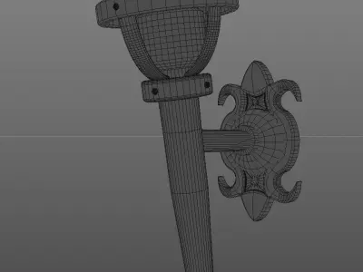  Medieval Middleage Wall Touch  3D model