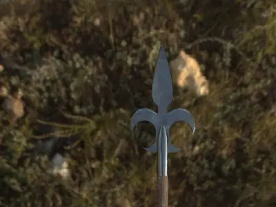 spears sword Free low-poly 3D model