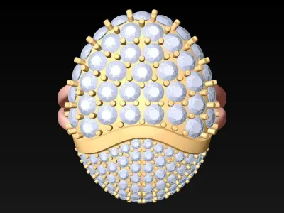 Diamond Ring - Womens Rings - GN220 3D print model