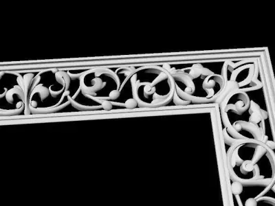 carved mirror 3D model get