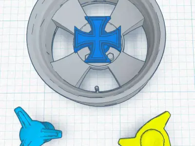 Iron Cross rims 3D print model