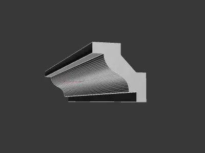 Cornice Moulding Low-poly 3D model buy