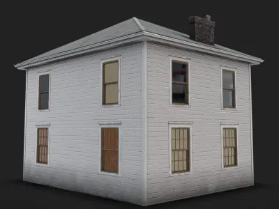 House 01 - Clean Low-poly 3D model