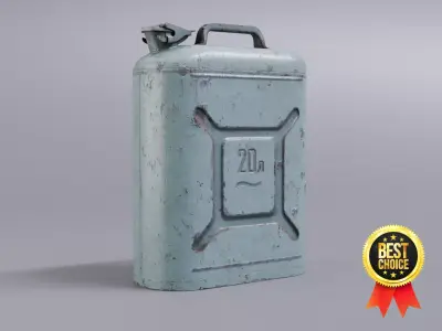 Fuel canister Low-poly 3D model