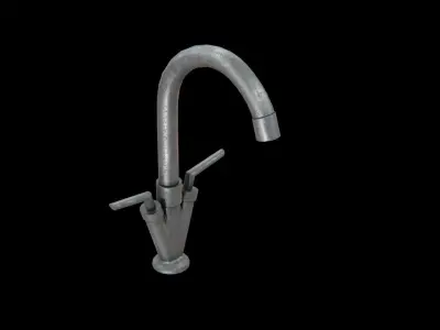 Bath TAP old Low-poly 3D model