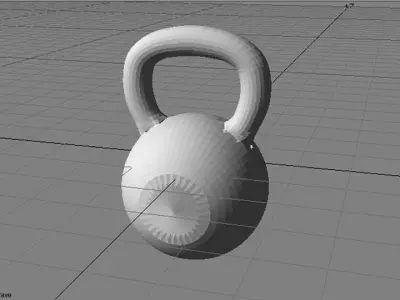 Exercise Equipment Kettlebell 3D model