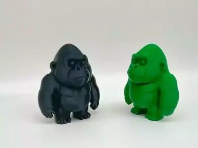 gorilla sculpture design decoration home 3D print model