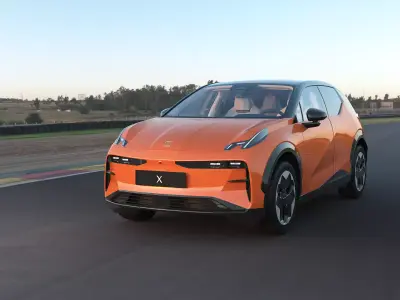 2025 ZeekrX with interior  Low-poly 3D model