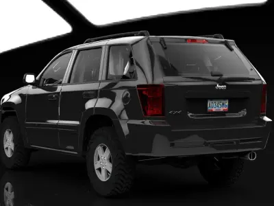 JEEP CHEROKKE LAREDO 2009  3D model