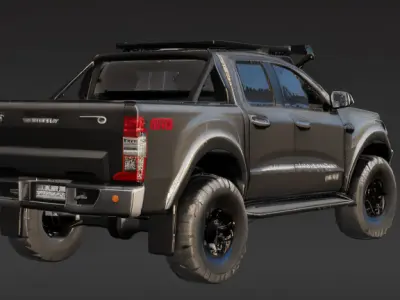 Ranger Baja Extreme Inspired Low-poly 3D model