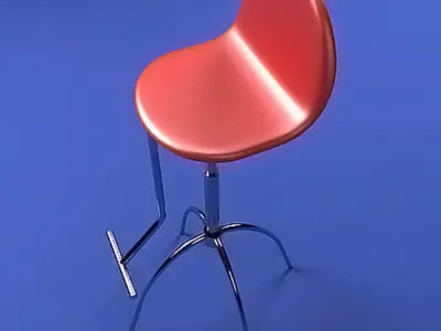 Red Chair Free 3D model