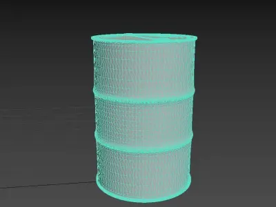 Oil Barrel 3D model
