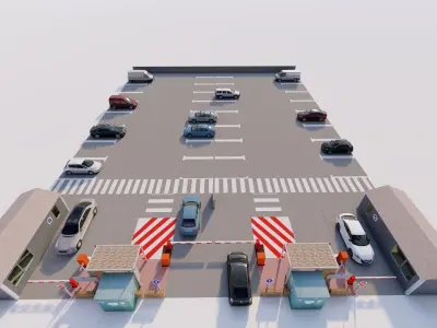 Parking-Parking Lot 3D model