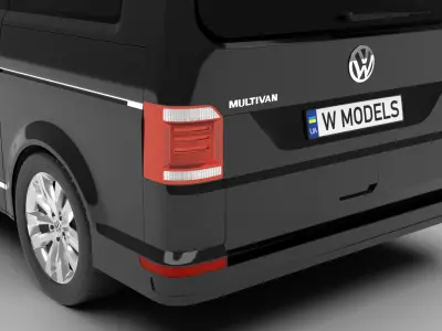 Volkswagen Tranporter T6 Multivan 2019 3d model  3D model