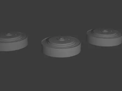 TM-46 Soviet Anti-Tank Mine 3D printable replica  Free 3D print model