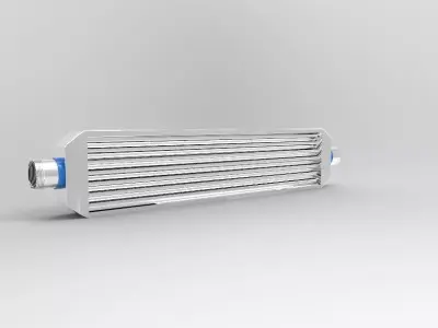 Intercooler Low-poly 3D model