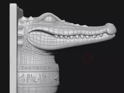 alligator 3D print model