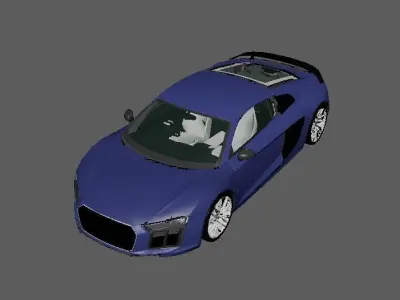 2023Bluecolor car  3D model