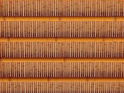 Ceiling bamboo crooked branch low n8 3D model