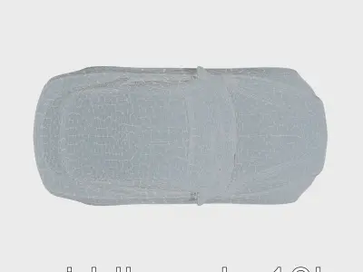 Black Mustang Sports Car 3D Model Low-poly 3D model