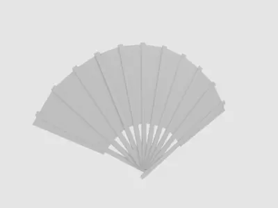  Japanese Fan Bokashi  3D model