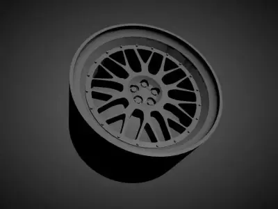 BBS LM scalable and Printable rim 3D print model