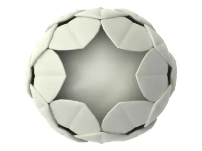 Arnold White Ceramic Artichoke Statuette 3D model