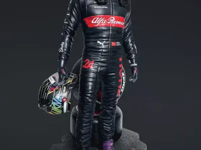 Zhou Guanyu 1-4 Scale Statue 3D print model