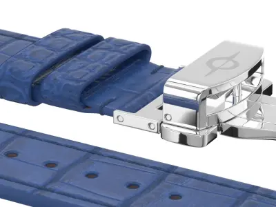 Strap watch Reptile blue PBR Low-poly 3D model