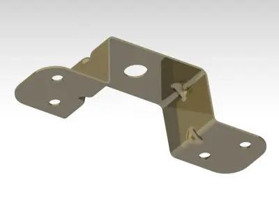 Z-Shaped Mounting Bracket  3D print model