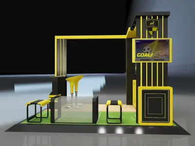 Booth Exhibition Stand a658b 3D model
