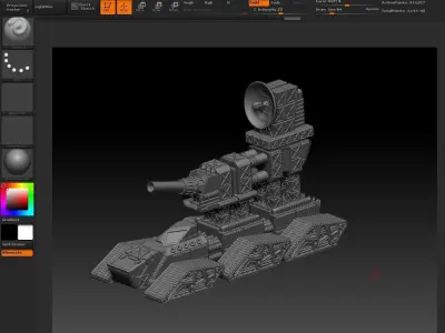 WAR-ENGINS of the Armageddon set 6 ORDINATUS MAJOR CENTURIO  V 1 3D print model