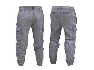 Pants Low-poly 3D model