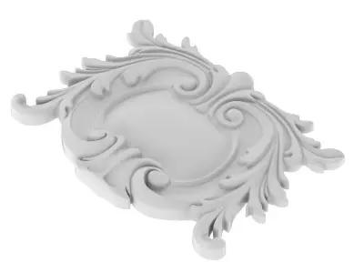 Cartouche Ornament 032 3D model