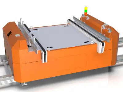 3D design of the RGV Rail Guided Vehicle 3D model 3D model