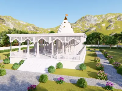 Hindu God Temple 3D model
