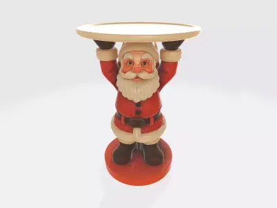 Santa Claus Table Stand Festive Holiday Home Decor Christmas  3D print model