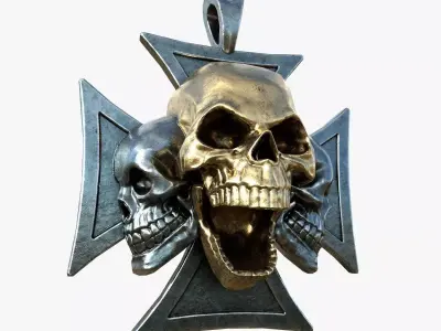 Maltese Cross 3SKL Low-poly 3D model