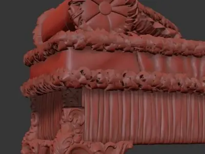  bench chair 3D model