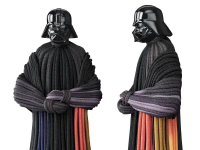 Darth Vader knitted 3D model