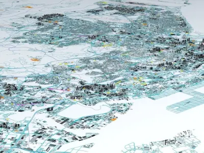 Singapore Streets Buildings Transport Sport Ultimate 3D model