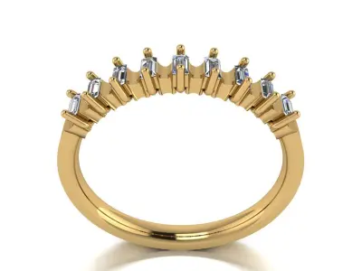 M 1396016 Baguette ring 3D print model