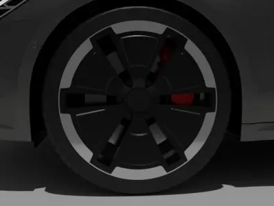 Suv concept wheel  Low-poly 3D model